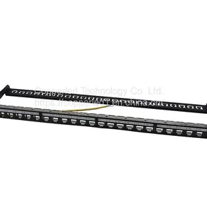 FTP Blank 0.5U Patch Panel 24Port With Back Bar thumbnail-1