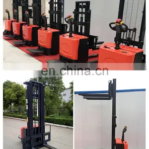 Top 5 Brand 2000kg Adjustable Forks Portable Electric Forklift Price Electric Stacker Hand Pallet thumbnail-3
