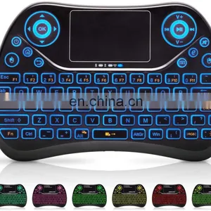 Drop Shipping T2 2.4GHz Wireless Mini Keyboard With Touchpad Mouse and Multimedia Keys for Android tv Box thumbnail-1