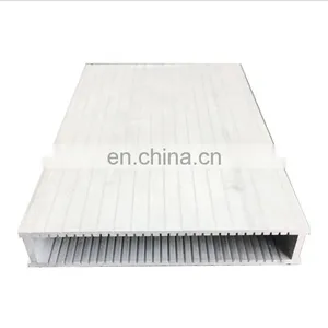 Long Folded Fin Heat Sink Plates Aluminum Extruded Stock Size Extruded Aluminum Blade thumbnail-4