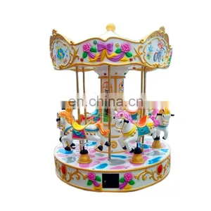 Antique Park Rides Garden Games Mini Carousel Small Pony Ride Merry go Round for Sale thumbnail-5