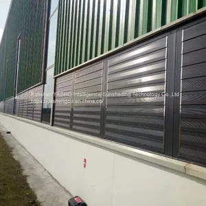 Fire Smoke Exhaust Outdoor Sunshade Ventilation Rainproof Electric Louver Fixed or Moved Shutter thumbnail-1