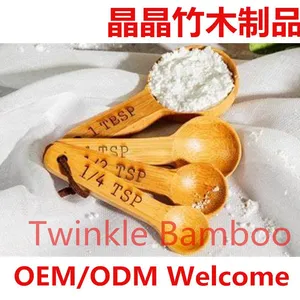 Set of 4 Bamboo Measuring Spoons From Twinkle Bamboo Whoelsale thumbnail-1
