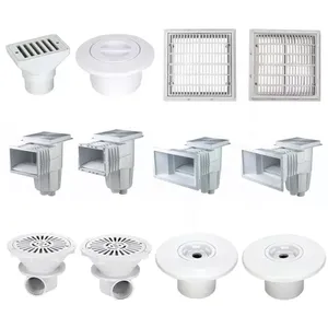 High Quality Swimming Pool Filtration Plastic Fitting Standard Wide Mouth Pool Skimmer ABS Wall Skimmer for Water Treatment thumbnail-6