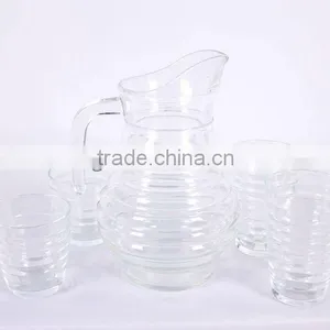 7pcs Glass Drinking Pitcher Set thumbnail-1