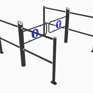 Fabrikpreis: Elektronische vollautomatische Schwenkbarriere (Metallturnstile) für Supermärkte thumbnail-3