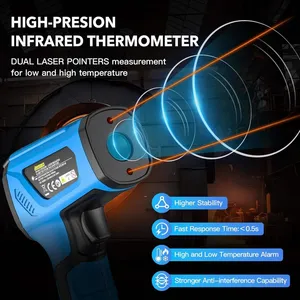 Infrared Thermometer for HVAC and Electrical Maintenance With Fast Response and Max/Min Hold thumbnail-4