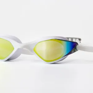 Larger Hybrid Small Swim Goggle Adults Anti-Fog Uv Protected Waterproof Mirror Coating High Definition Lens thumbnail-2