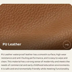 OEM/ODM Custom PU Leather Kids Foam Climbing Blocks for Toddler Crawling High Density Sponge thumbnail-5