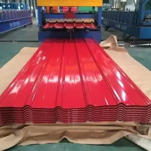 Anti-Corrosion Corrugated Roof Sheet PPGI Color Coated Corrugated Steel Sheet For Industrial Workshop thumbnail-2