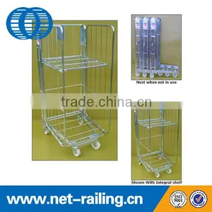 Industrial Wire Mesh Roll Container Trolley thumbnail-3