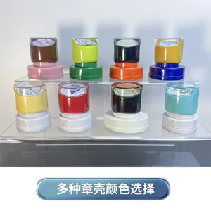 Flash Stamp Round Plastic WES Custom Text Design for Corporate Seals Financial Stamps Business Authentication Office Use thumbnail-5