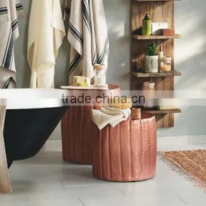 COPPER HAMMER DRUM STOOL thumbnail-3