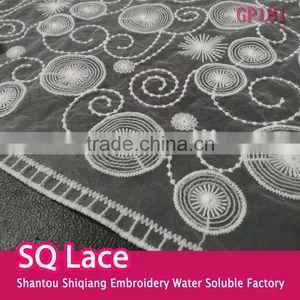 2016 New Arrivals Premium Swiss Voile Lace Heavy Fabric 100% Cotton Lace, Wedding Dress Red.black thumbnail-1