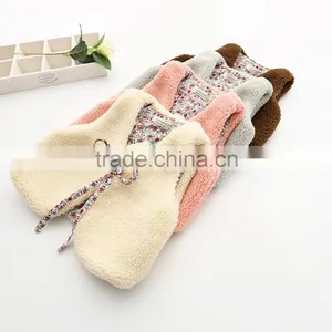 2015 Autumn & Winter Children Vest All-match Girl Lamb Wool Fur Coat Baby Girl Outwear With Fur Balls thumbnail-1