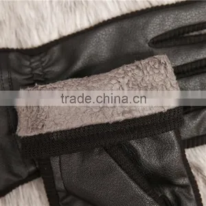 Buckskins Leather Gloves, Fall and Winter Warm Velvet Fashion Line Cycling Gloves, Full Finger Cycling Gloves thumbnail-3