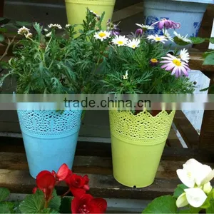 Pierced Plastic Flower Pot thumbnail-1