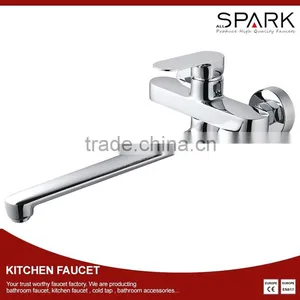 Long Spout Tube Bathtub Shower Faucet Kitchen Tap thumbnail-1