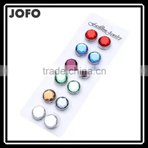 Crystal Gifts The New Muslim Scarf Accessories Mixed Colors Rhinestone Magnet Brooch PDJ0083 thumbnail-1