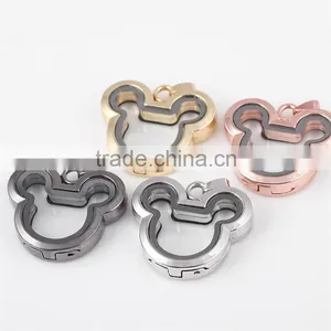 Little Rat Floating Locket Silver Pendant Alloy Floating Locket Pendants Floating Locket Charms thumbnail-6