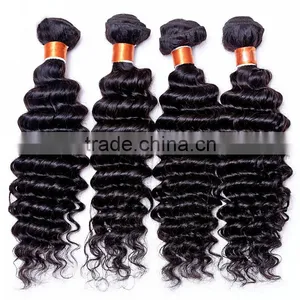 New Arrival Virgin Brazilian Hair Pure Brazilian Bouncy Curl Human Hair Weaving 10a Brazilian Virgin Hair Deep Wave thumbnail-1