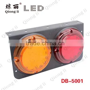 100 LEDs Round Combination With Iron Plate Truck Led Tail Light thumbnail-2