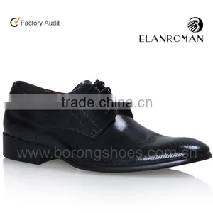 Fashion New Arrived Leather Black Dress Shoes Men thumbnail-1
