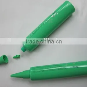 Round Cosmetic Tube With Acutilingual Head and Nozzle Cap thumbnail-2