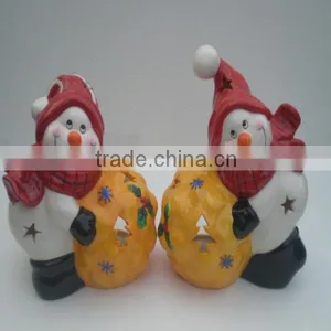 Santa Claus Ceramic Candlestick thumbnail-5