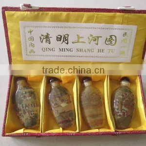 Chinese Inside Hand Painted Crystal Snuff Bottle thumbnail-1