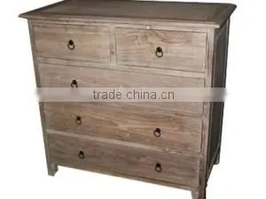 Recycled Teak Chest of 5 Drawers SCD-10 thumbnail-1