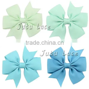 Low-priced Grosgrain 8cm Ribbon Bow With Hair Clips in 40colors- Children Girl Hair Accessories Clips thumbnail-1