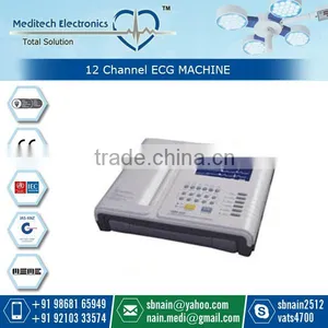 12 Channel Digital ECG Machine With Touch Screen and CE thumbnail-1
