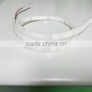 CE&RoHS IP68 Beautiful Milky Color Led Flexible Strip Light DC 12V/24V thumbnail-1