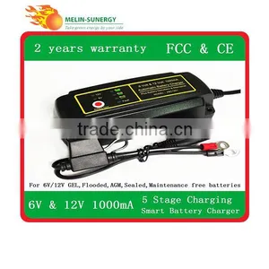 6v/12V Automatic Rechargeable Battery Charger 1A for Vehicle thumbnail-4