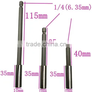 3pcs Brand New Mini Electric Hexagon Screwdriver Extension Holder Sleeve Head 1/4- 6.35mm thumbnail-1