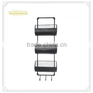 Office Wall Hanging Metal Magazine Rack With Hook thumbnail-1