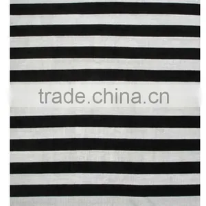 Stripes 140 Rib Black/White Made With Wool & Silk thumbnail-1