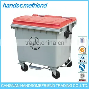 1100 Liters Plastic Trash Can,large Plastic Dustbin,garbage Container thumbnail-2