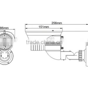 Kendom Manufacturer China Cctv Surveillance System Promotional ir Ahd Weatherproof Camera With Varifocal Lens thumbnail-3
