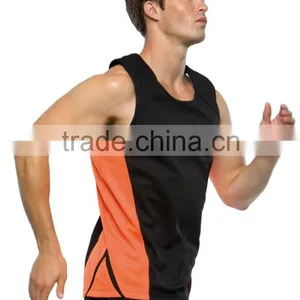 Hot Sale Sublimation Custom Mens Running Vest Body Building Gym Tank Top Wholesale thumbnail-3