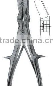 LISTON Bone Rongeurs 240 Mm, Curved on Flat thumbnail-1