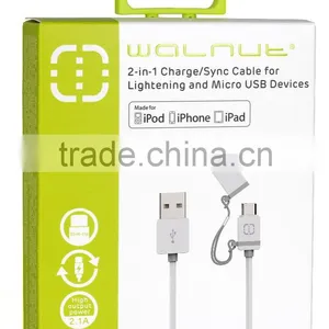 Save 20% 2 in 1 Charge and Sync Cable in China (MFI Manufacturer) thumbnail-5