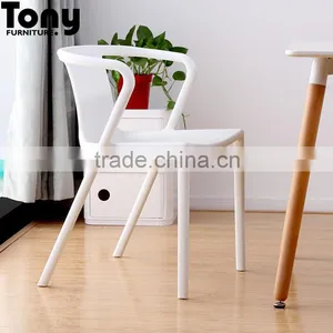 Classic Living Room Furniture White Plastic Chair thumbnail-1