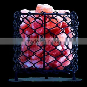 Round Shape Iron Basket Salt Lamp thumbnail-1