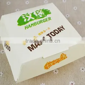 Eco-friendly Food Paper Box Disposable Hamburgers Box thumbnail-5