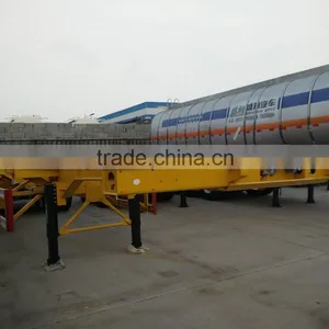 China Time Go 3 Axle 12 Twist Locks Skeleton Semi Trailer for Sale thumbnail-1