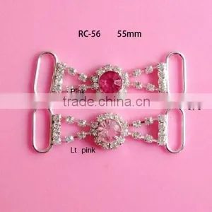 Stock Hot Selling Factory Price Colorful Rhinestone Connector for Headband/hairwear for Bikini (RC-56) thumbnail-2