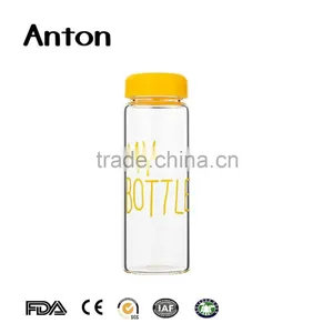 14oz High Quality Stocked Eco-friendly Feature Bpa Free Custom Glass Bottle thumbnail-1