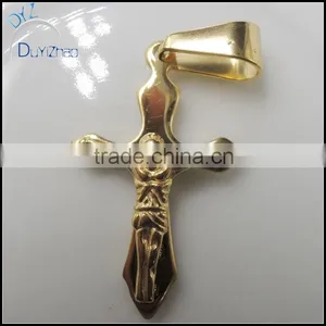 Hot Sale Stainless Steel Cross Charms, Mini Cross Pendant thumbnail-2